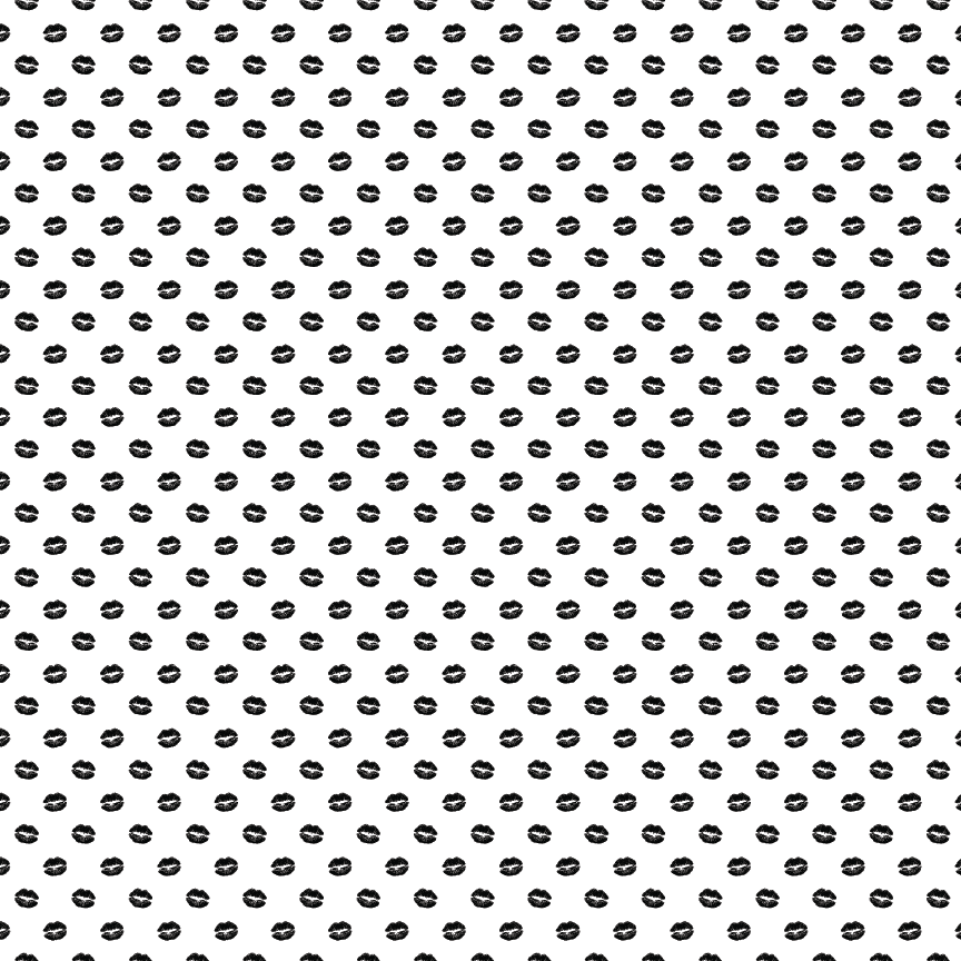 Black & White Lips Pattern Acrylic Sheets - CMB Pattern Acrylic